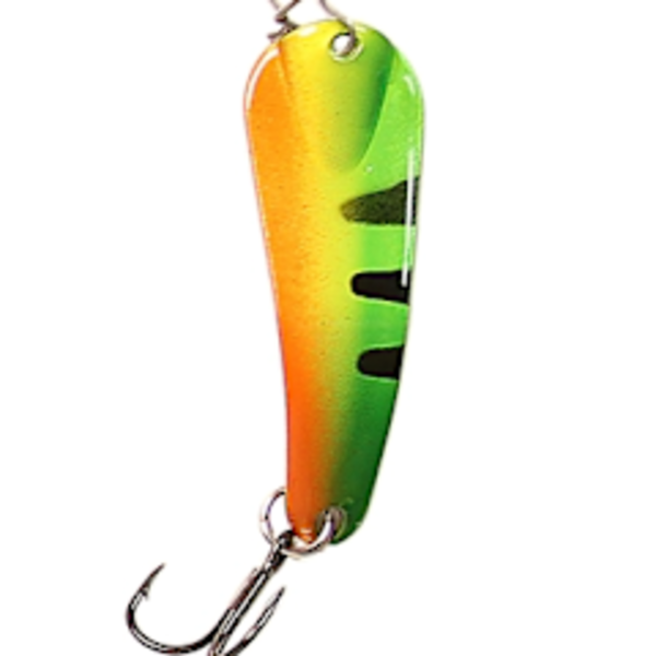Custom Jigs&Spins Pro Series Slender Spoon. 5/16oz Nickel Firetiger