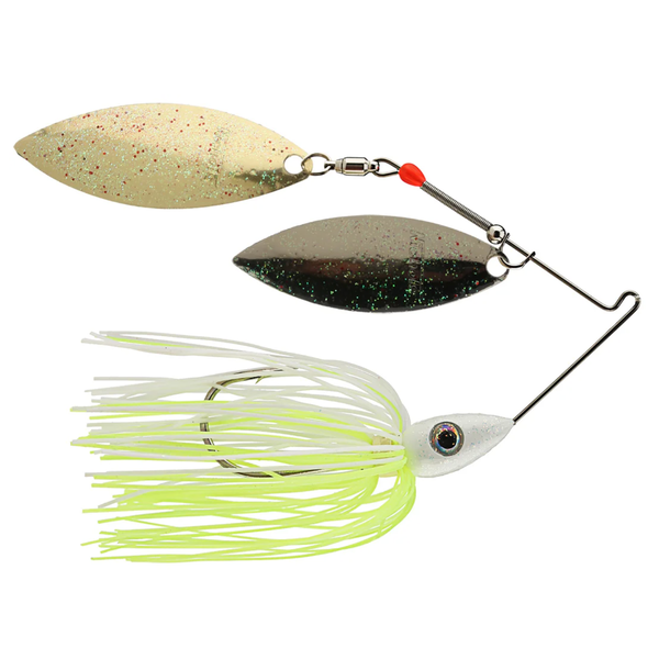 Nichols Pulsator Metal Flake 1/2oz White & Chartreuse