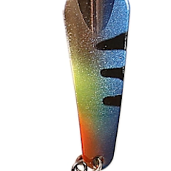 Custom Jigs&Spins Pro Series Slender Spoon. 5/16oz Gold Electric Perch