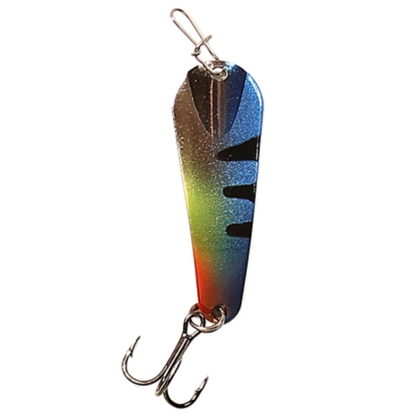 Custom Jigs&Spins Pro Series Slender Spoon. 1/4oz Nickel Electric Perch