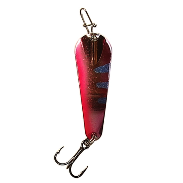 Custom Jigs&Spins Pro Series Slender Spoon. 1/4oz Gold Happy Hooker