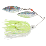 Nichols Pulsator Shattered Glass 1/2oz White & Chartreuse. Double Willow