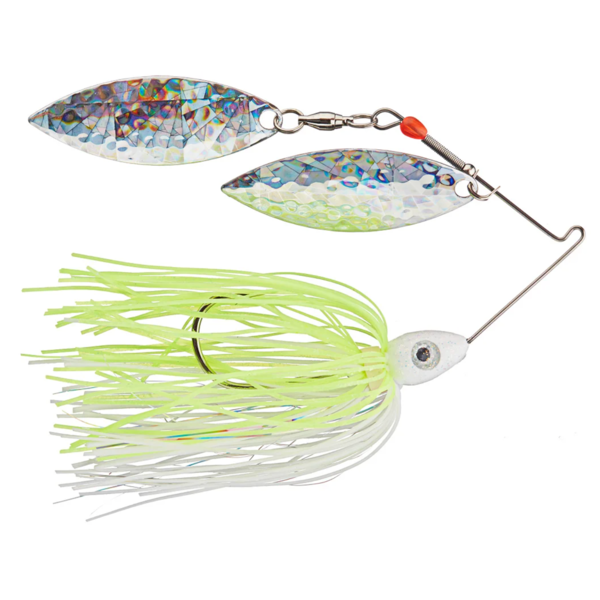 Nichols Pulsator Shattered Glass 1/2oz White & Chartreuse. Double Willow