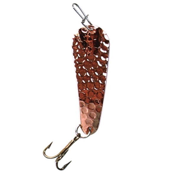 Custom Jigs&Spins Slender Spoon. 1/4oz Hammered Copper