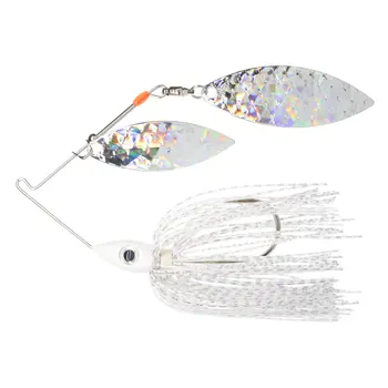 Nichols Pulsator Shattered Glass 1/2oz Silver Flake Shad. Double Willow