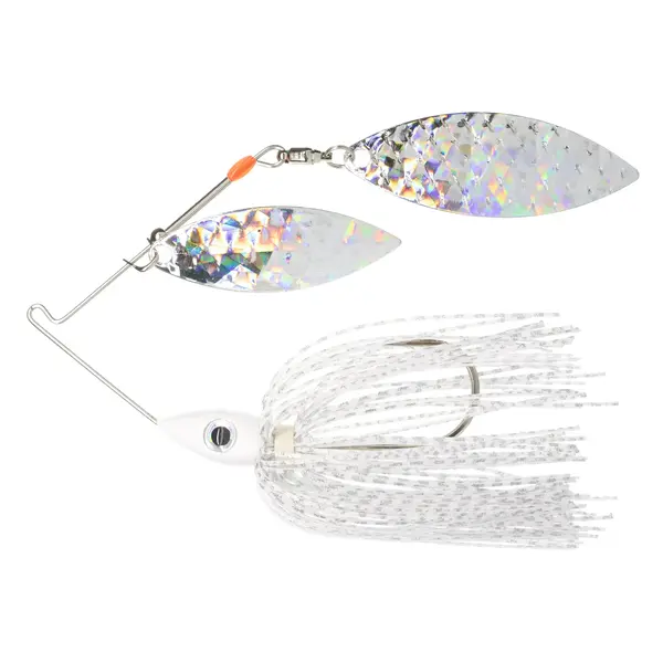 Nichols Pulsator Shattered Glass 1/2oz Silver Flake Shad. Double Willow