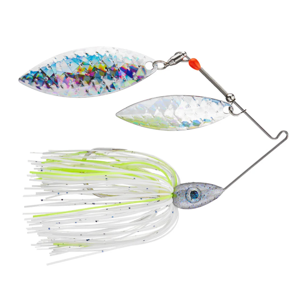 Nichols Pulsator Shattered Glass 1/2oz JT's Chartreuse Shad. Double Willow