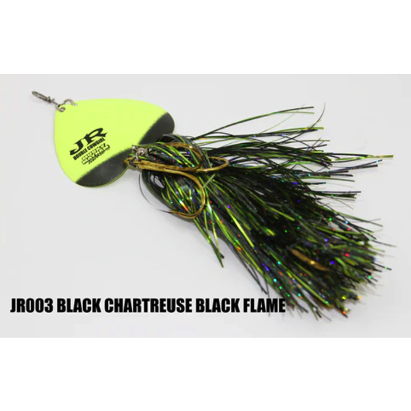Musky Mayhem Tackle Jr Double CowGirl. Chart/Blk Flame