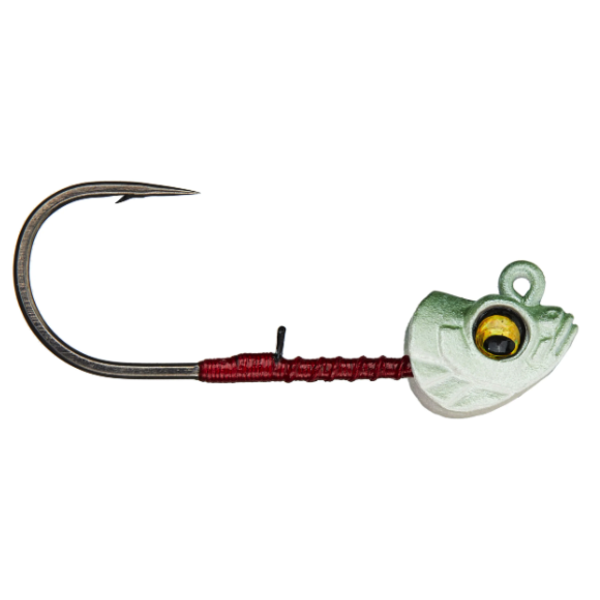Megabass Okashira Jig Head 1/8oz 3/0 Melon Ayu 3-pk