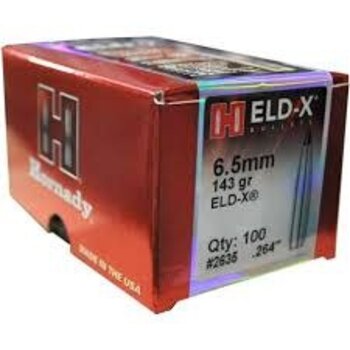 Hornady 6.5mm ELD-X 143Gr  Bullets Qty 100