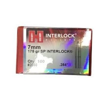 Hornady 7mm  175gr Sp InterLock .284"Bullet Qty 100