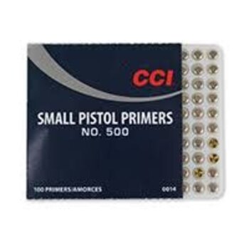 CCI #500 Small Pistol Primers Box of 100