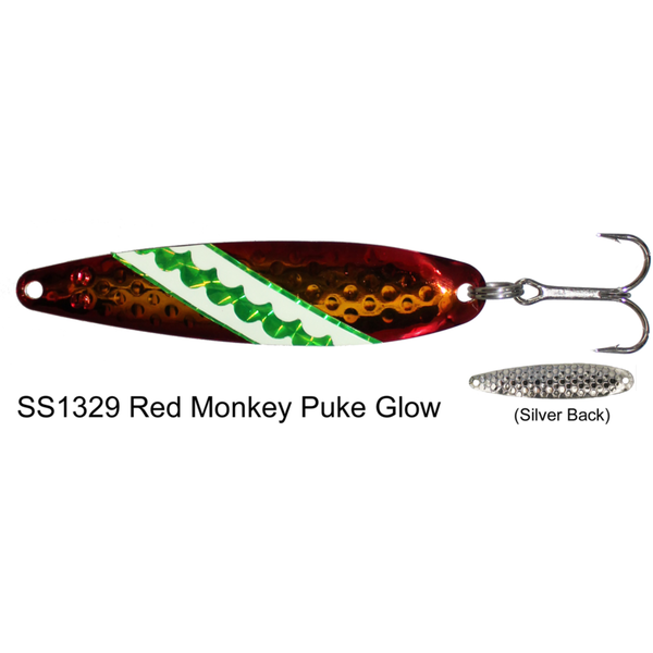 Dreamweaver Super Slim Spoon. Red Monkey Puke Glo