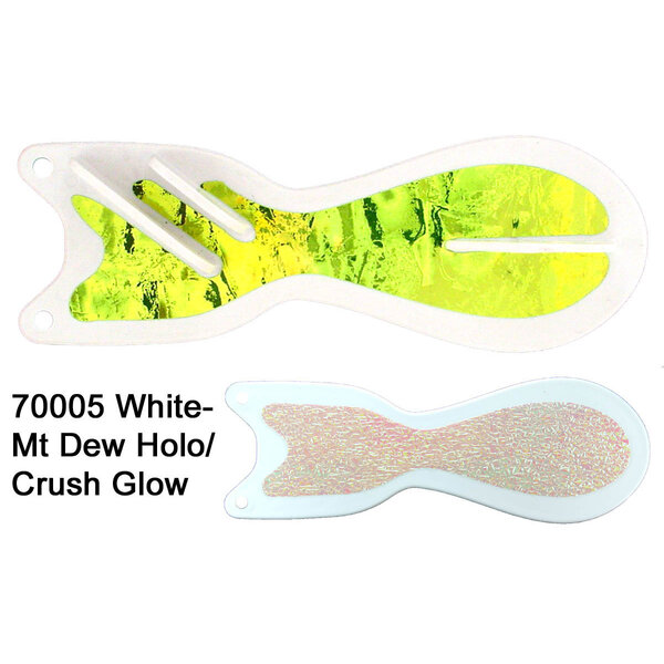 Dreamweaver Spin Doctor 10" Flasher White Mountain Dew Glow Crush
