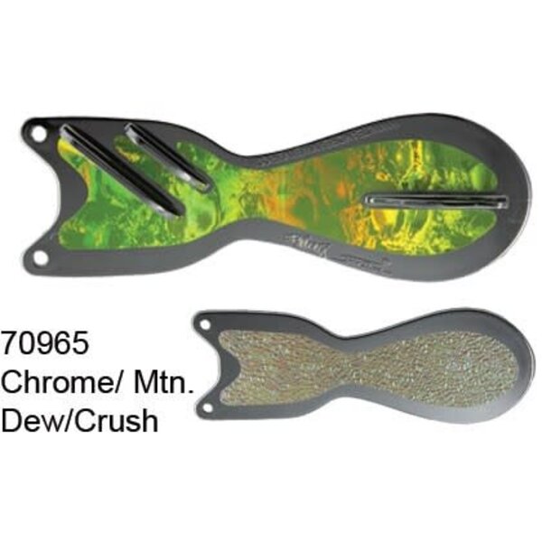 Dreamweaver Spin Doctor 8" Flasher Chrome/Mountain Dew Crush