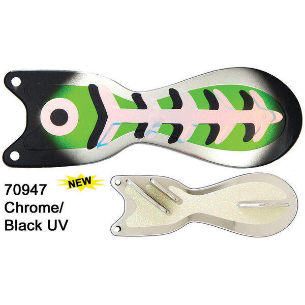 Dreamweaver Spin Doctor 8" Flasher Chrome/Black UV