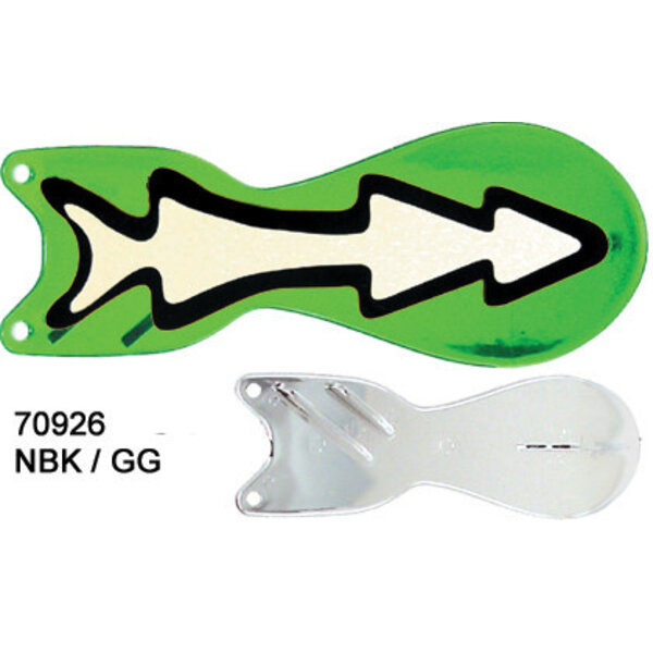 Dreamweaver Spin Doctor 8" Flasher NBK Gerry Green Chrome