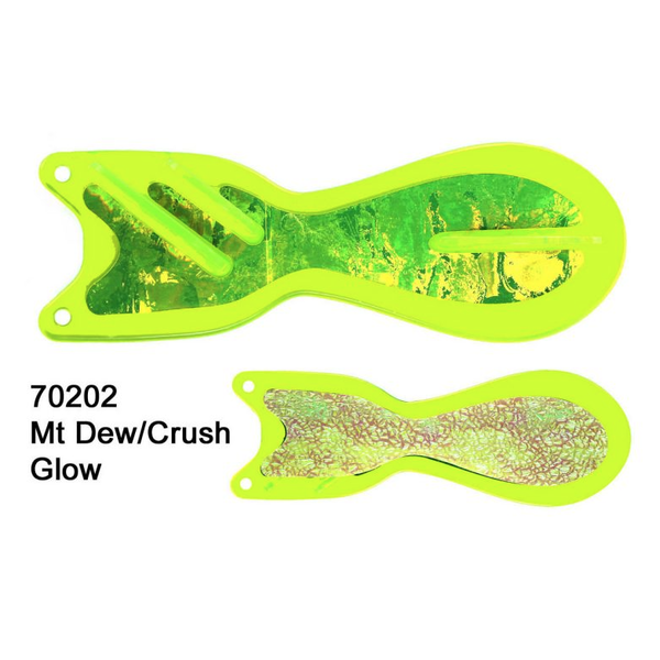 Dreamweaver Spin Doctor 8" Flasher Mountain Dew/Crush Glow