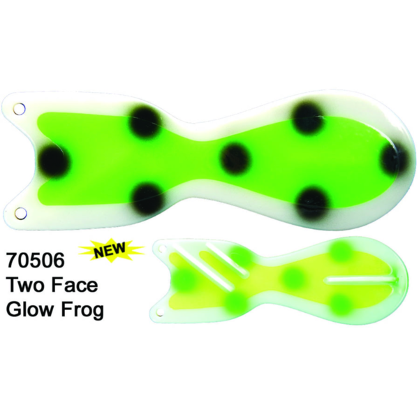 Dreamweaver Spin Doctor 8" Flasher Two Face Glow Frog