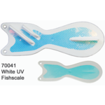 Dreamweaver Spin Doctor 8" Flasher White UV Fishscale