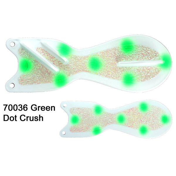 Dreamweaver Spin Doctor 8" Flasher Green Dot Crush