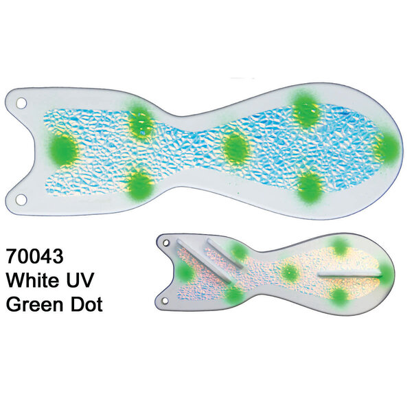 Dreamweaver Spin Doctor 8" Flasher White UV Green Dot