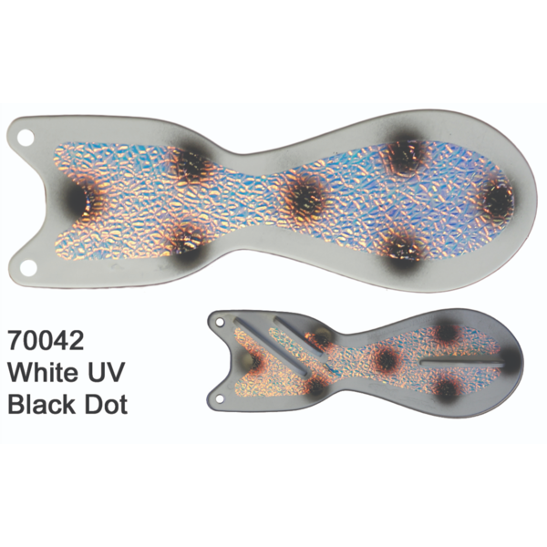 Dreamweaver Spin Doctor 8" Flasher White UV Black Dot