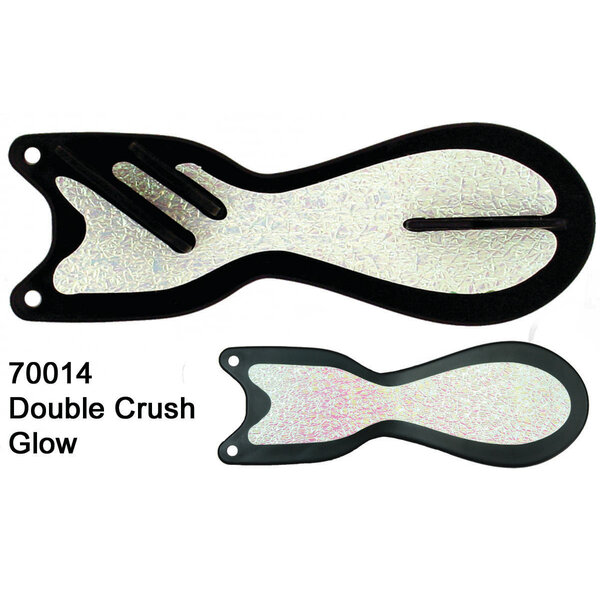 Dreamweaver Spin Doctor 8" Flasher Black Crush Glow/Double Crush