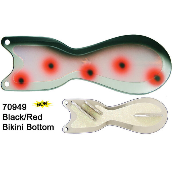 Dreamweaver Spin Doctor 8" Flasher Black Red Bikini Bottom