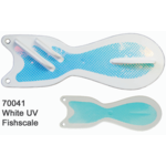 Dreamweaver Spin Doctor 10" Flasher White UV Fishscale