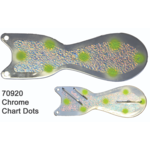 Dreamweaver Spin Doctor 10" Flasher Chrome Chartreuse Dot