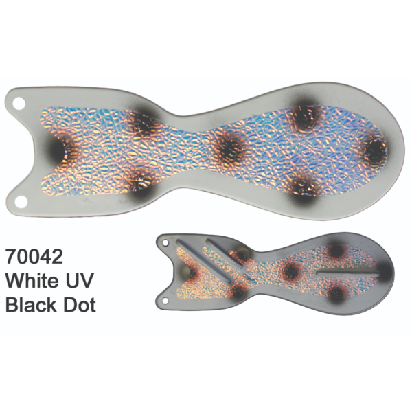 Dreamweaver Spin Doctor 10" Flasher White UV Black Dot
