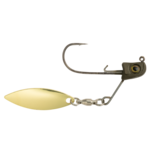 Great Lakes Finesse Sneaky Spin Matte Green Pumpkin 3/16oz Gold Blade 1-pk