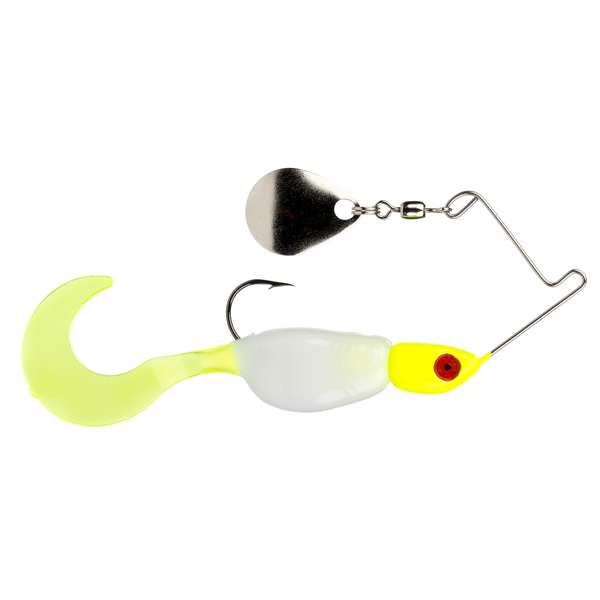 Strike King Mr Crappie Spin Baby Spinnerbait 1/8oz Refrigerator White