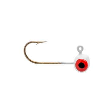 Strike King Mr Crappie Teen-Zee Sausage Head 1/32oz White 6-pk