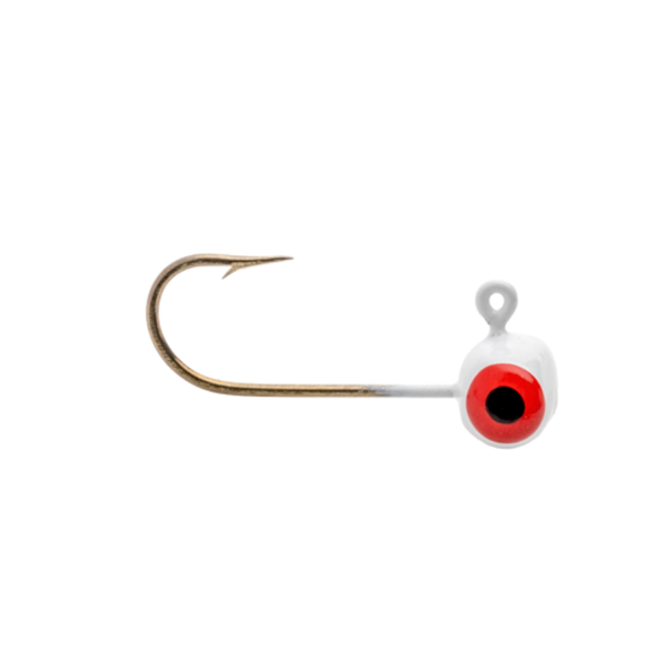Strike King Mr Crappie Teen-Zee Sausage Head 1/32oz White 6-pk