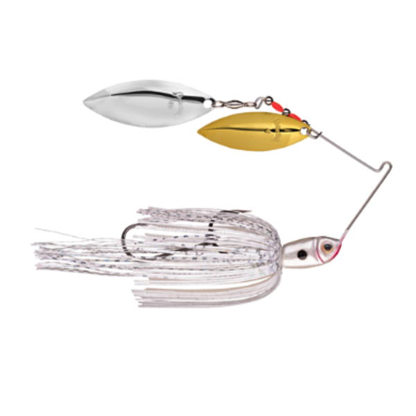 Strike King Premier Plus 1/2oz Dbl Willow Super White Spinnerbait