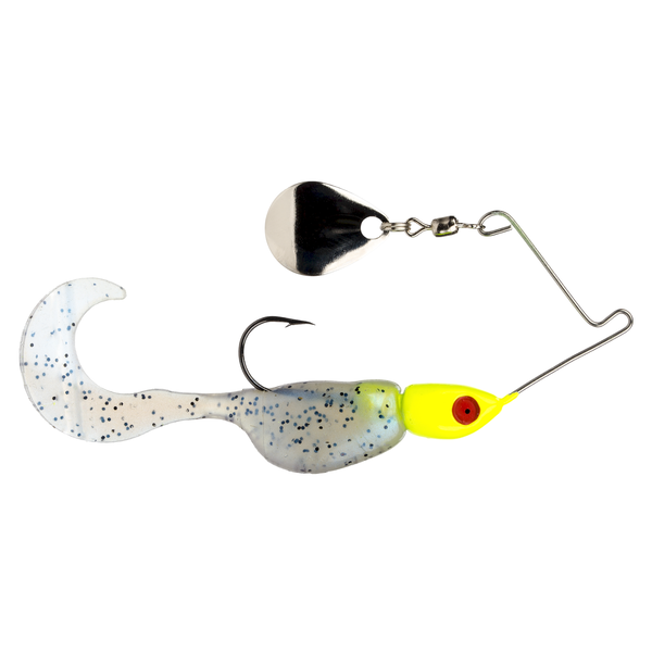 Strike King Mr Crappie Spin Baby Spinnerbait 1/8oz Glimmer Blue