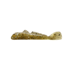 Grumpy Bait Mini Goby. Natural Goby/Green 2.25" 10-pk