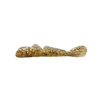 Grumpy Bait Mini Goby. Natural Goby/Gold 2.25" 10-pk