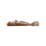 Grumpy Bait Mini Goby. Natural Goby/Red 2.25" 10-pk