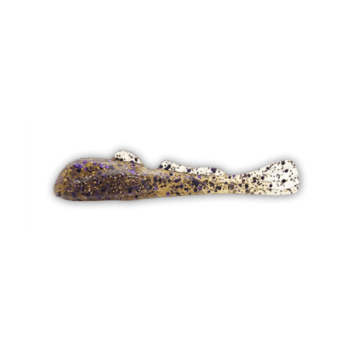 Grumpy Bait Round Goby. Natural Goby/Purple 2.6" 8-pk