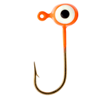 Strike King Mr Crappie Teen-Zee Sausage Head 1/16oz Fluorescent Orange 6-pk