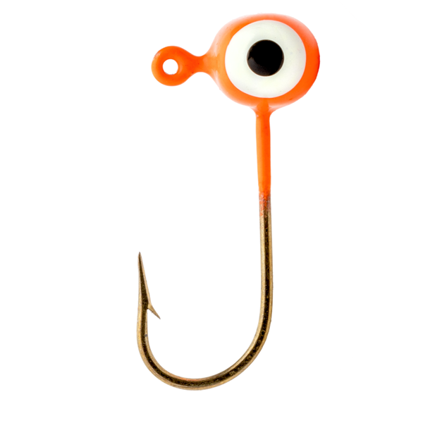 Strike King Mr Crappie Teen-Zee Sausage Head 1/32oz Fluorescent Orange 6-pk
