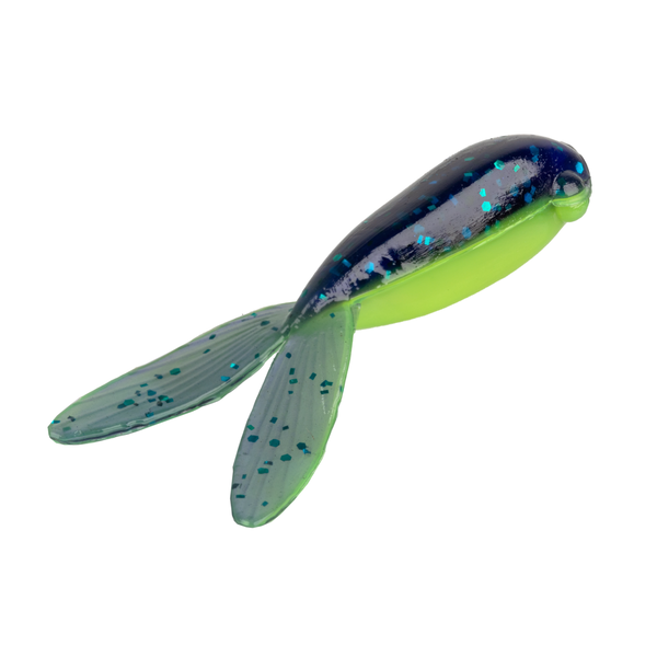 Strike King Mr Crappie Teen-Zee Tails 1.25" 15-pk Junebug Chartreuse