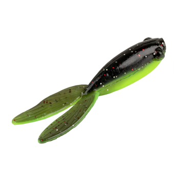 Strike King Mr Crappie Teen-Zee Tails 1.25" 15-pk Tuxedo Black Chartreuse