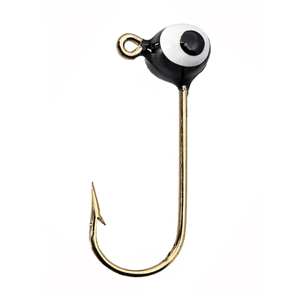 Strike King Mr Crappie Teen-Zee Sausage Head 1/32oz Black 6-pk