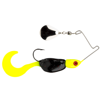 Strike King Mr Crappie Spin Baby Spinnerbait 1/8oz Tuxedo Black Chartreuse