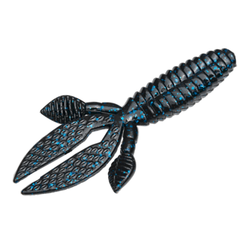 Strike King Rodent 4" Black Blue Flake 6-pk
