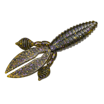 Strike King Rodent 4" Green Pumpkin Purple/Gold 6-pk